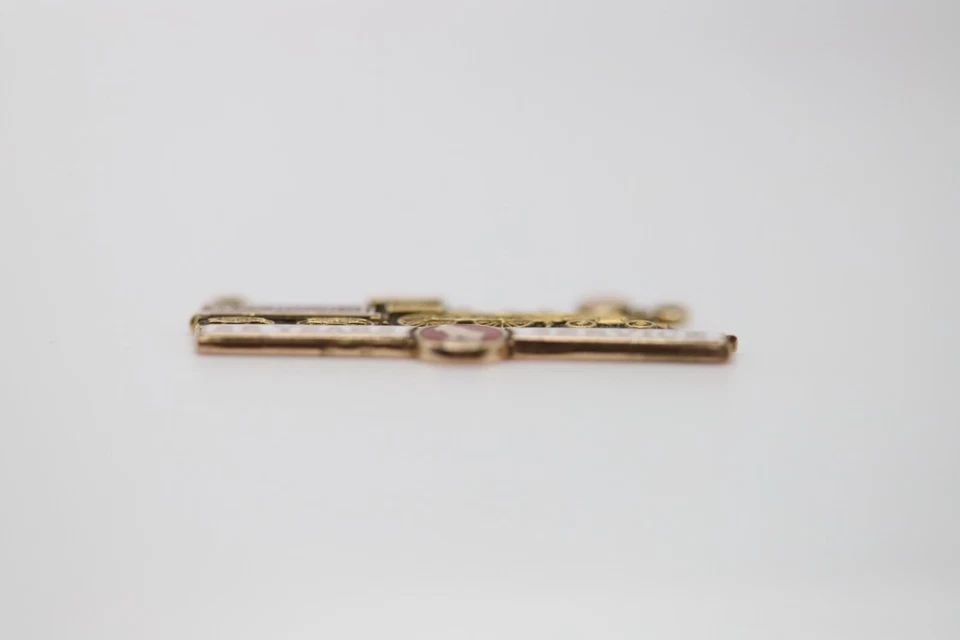 WM CROOKS 10K SOLID GOLD LOCOMOTIVE TRAIN CHARM 25 YEARS OF SERVICE 5.4G (1 of 2)