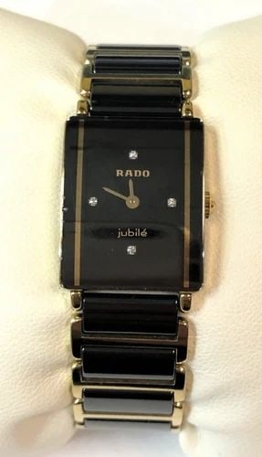 RADO WOMAN'S WATCH DIASTAR JUBILÉ 153.0383.3 WITH 4 DIAMONDS: RADO WOMAN'S WATCH DIASTAR JUBILÉ 153.0383.3 WITH 4 DIAMONDS RADO Woman's Watch DiaStar Jubilé 153.0383.3 with 4 Diamonds You are bidding on a RADO Woman's Watch DiaStar Jubilé 153.0383.3 with 4 Di