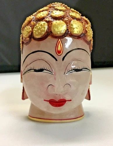 CUSTOM HAND MADE GENUINE AMETHYST GOLD PLATED BUDDHA (MADE IN INDIA) (1 of 2)