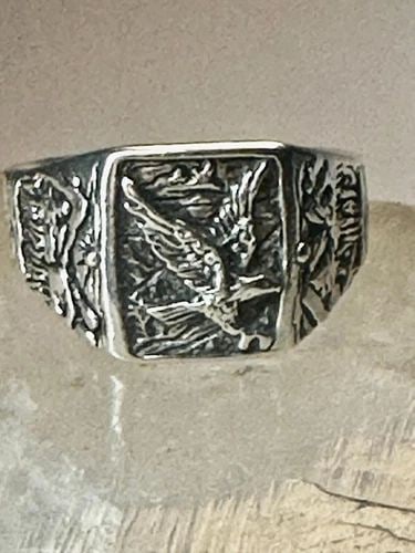 EAGLE RING SOUTHWEST MOUNTAINS SUNRISE SUNSET BAND SIZE 13 STERLING SILVER COWGI (1 of 2)