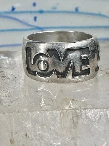 LOVE RING LOVE BAND BELL CO SIZE 5 STERLING SILVER WOMEN (1 of 2)