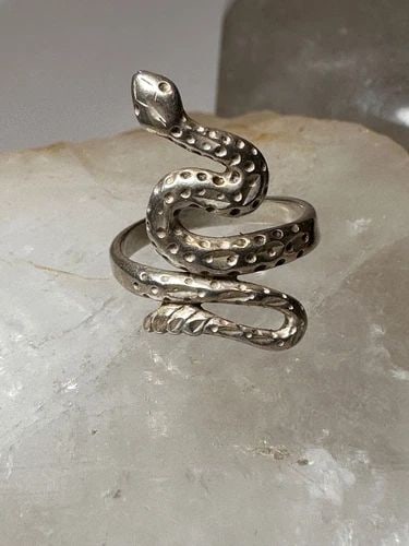 SNAKE RING SIZE 5.75 STERLING SILVER WOMEN (1 of 2)