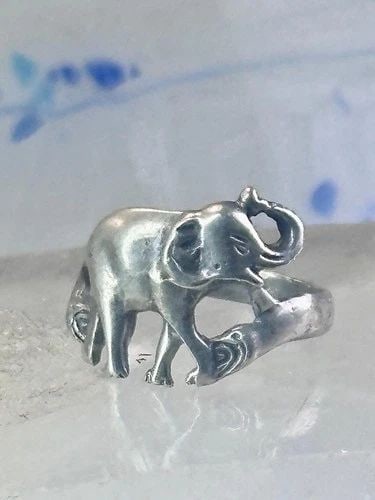 ELEPHANT RING ELEPHANT PINKY BAND SIZE 5.75 STERLING SILVER WOMEN GIRLS (1 of 2)
