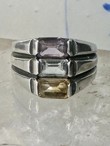 CIGAR BAND RING PINKY COCKTAIL BAND SIZE 4.75 STERLING SILVER WOMEN GIRLS: CIGAR BAND RING PINKY COCKTAIL BAND SIZE 4.75 STERLING SILVER WOMEN GIRLS Cigar band ring pinky cocktail band size 4.75 sterling silver women girls Size 4.75 Weight 6.3g Width 1/2" Thinnest part of ba