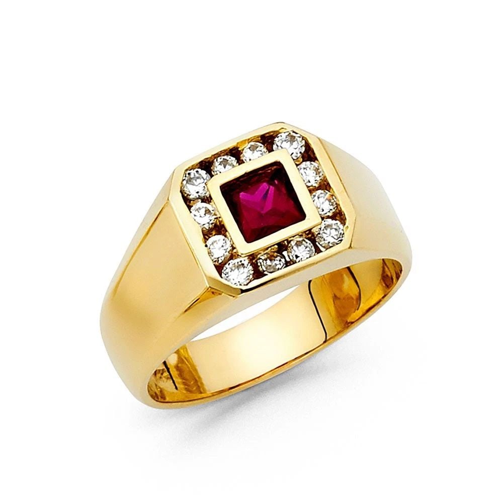 NEW 14K YELLOW GOLD NUGGET RING (1 of 2)