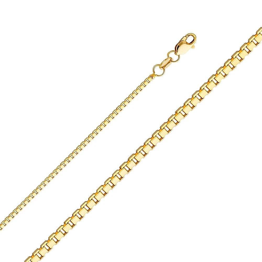 NEW 14K YELLOW GOLD 1.2MM BOX CHAIN (1 of 2)