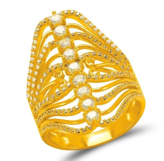NEW 14K YELLOW GOLD LADIES FANCY RING: NEW 14K YELLOW GOLD LADIES FANCY RING LADIES FANCY RING NEW 14K YELLOW GOLD Apx. SIZE: 31mm Apx. WEIGHT: 6.6g