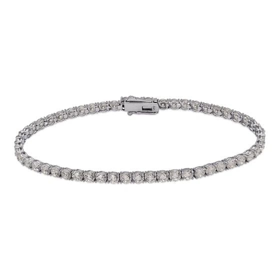 NEW 14K WHITE GOLD ROUND PAVE TENNIS BRACELET 3MM: NEW 14K WHITE GOLD ROUND PAVE TENNIS BRACELET 3MM ROUND PAVE TENNIS BRACELET 3MM NEW 14K WHITE GOLD LENGTH: 7" 7.5" inch AVERAGE Apx WEIGHT : 6.3g