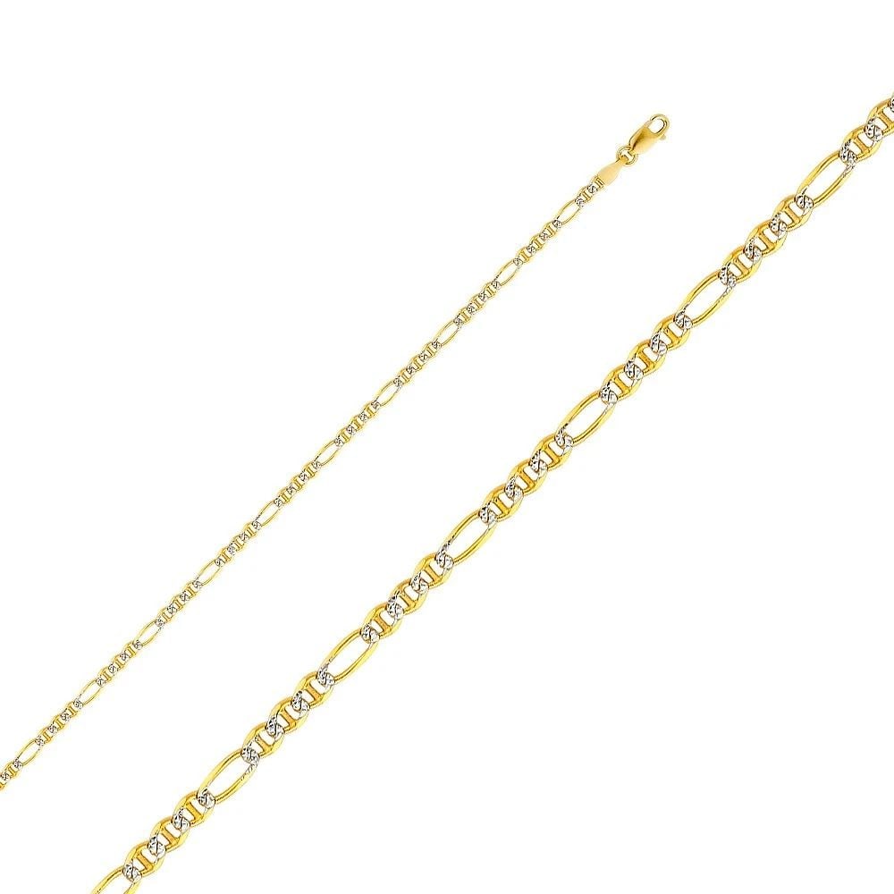 NEW NEW 14K YELLOW GOLD 2.5MM FICONUCCI 3+1 WP CHAIN (1 of 2)