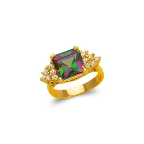 NEW 14K YELLOW GOLD LADIES MYSTIC RING (1 of 2)
