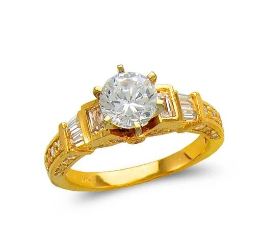 NEW 14K YELLOW GOLD LADIES FASHION SOLITAIRE RING: NEW 14K YELLOW GOLD LADIES FASHION SOLITAIRE RING LADIES FASHION SOLITAIRE RING NEW 14K YELLOW GOLD SIZE Apx: 5mm Apx WEIGHT: 5.5g