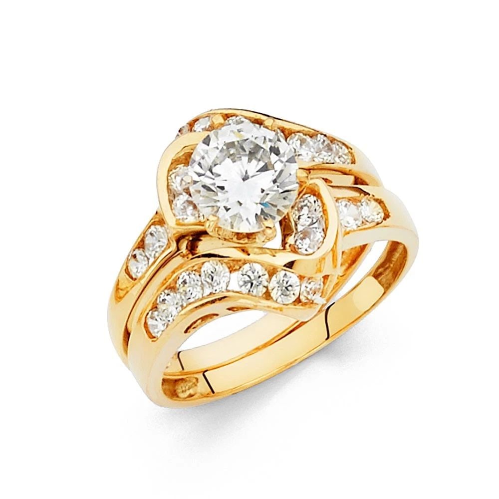 NEW 14K YELLOW GOLD DUO SET (1 of 2)