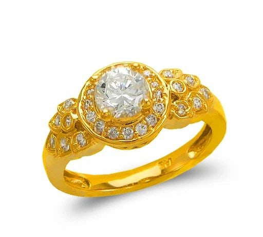 NEW 14K YELLOW GOLD LADIES FASHION SOLITAIRE RING: NEW 14K YELLOW GOLD LADIES FASHION SOLITAIRE RING LADIES FASHION SOLITAIRE RING NEW 14K YELLOW GOLD Apx. SIZE: 10mm Apx. WEIGHT: 5.1g