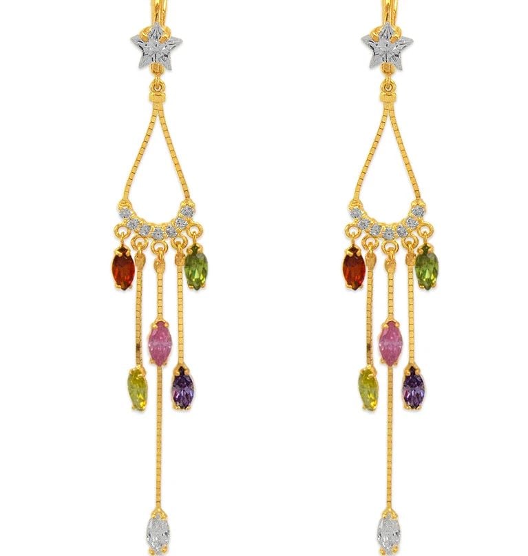 NEW 14K YELLOW GOLD CHANDELIER DROP EARRINGS: NEW 14K YELLOW GOLD CHANDELIER DROP EARRINGS CHANDELIER DROP EARRINGS NEW 14K YELLOW GOLD Width: Approx. 11x76mm Apx WEIGHT: 5.1g