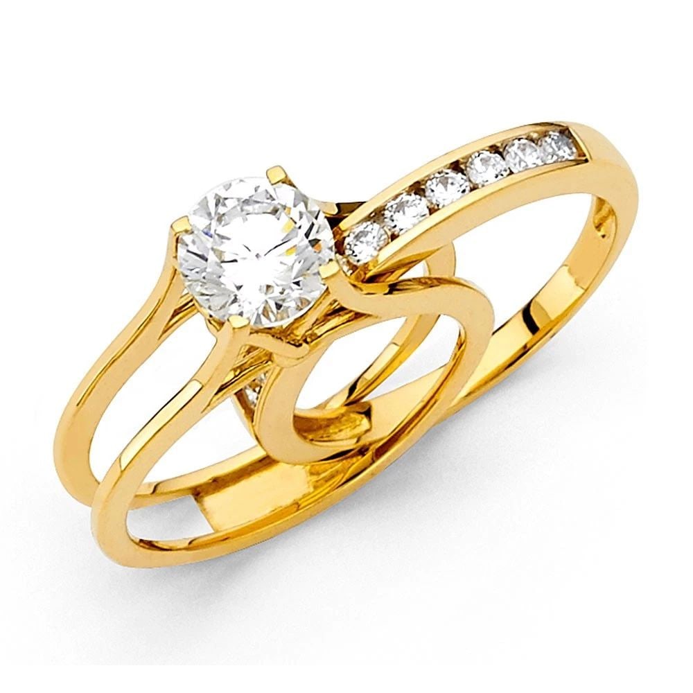 NEW 14K YELLOW GOLD ENGAGEMENT RING (1 of 2)