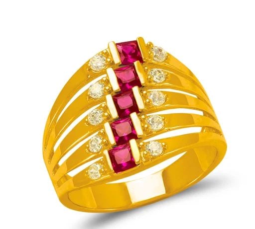 NEW 14K YELLOW GOLD MOTHER'S RING (1 of 2)