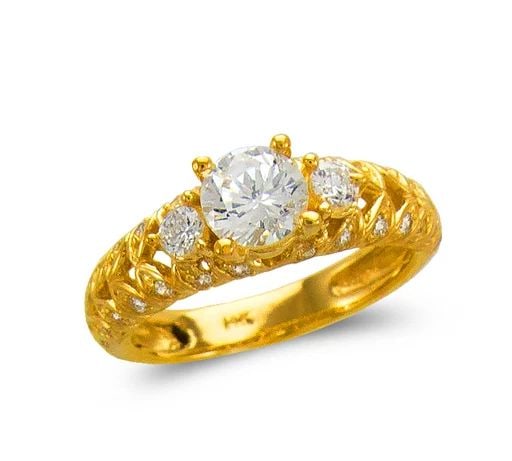NEW 14K YELLOW GOLD LADIES FASHION SOLITAIRE RING: NEW 14K YELLOW GOLD LADIES FASHION SOLITAIRE RING LADIES FASHION SOLITAIRE RING NEW 14K YELLOW GOLD Apx. SIZE: 6mm Apx. WEIGHT: 4.9g