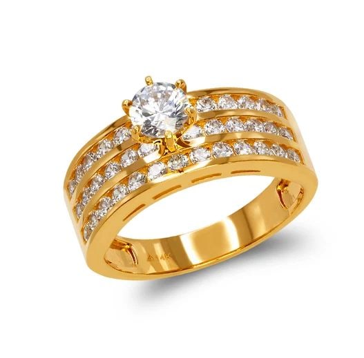 NEW 14K YELLOW GOLD LADIES FANCY SOLITAIRE RING: NEW 14K YELLOW GOLD LADIES FANCY SOLITAIRE RING LADIES FANCY SOLITAIRE RING NEW 14K YELLOW GOLD Apx. SIZE: 7mm Apx. WEIGHT: 4.9g