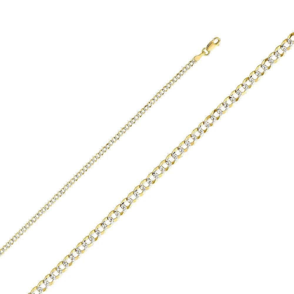 NEW NEW 14K YELLOW GOLD 2.7MM CUBAN WP CHAIN: NEW 14K YELLOW GOLD 2.7MM CUBAN WP CHAIN CUBAN WP CHAIN NEW 14K YELLOW GOLD WIDTH: 2.7mm AVERAGE Apx WEIGHT: 3.5g