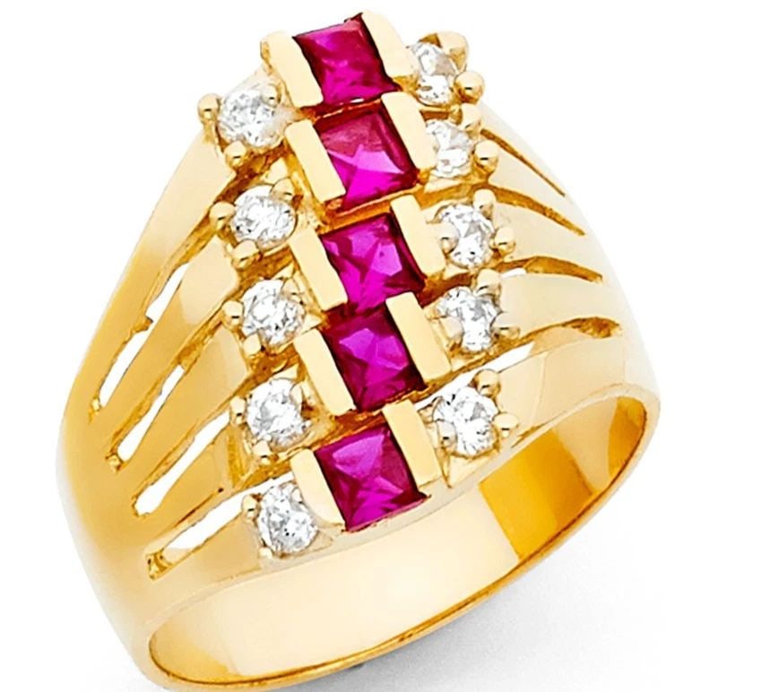 NEW 14K YELLOW GOLD SEMANARIO RING: NEW 14K YELLOW GOLD SEMANARIO RING SEMANARIO RING NEW 14K YELLOW GOLD WIDTH : 17 mm WEIGHT : 4.8g
