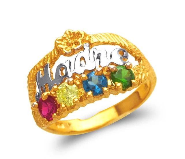 NEW 14K TWO TONE GOLD MADRE RING (1 of 2)