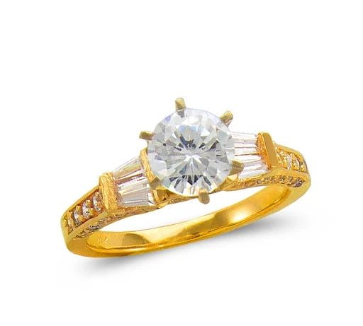 NEW 14K YELLOW GOLD LADIES FASHION SOLITAIRE RING: NEW 14K YELLOW GOLD LADIES FASHION SOLITAIRE RING LADIES FASHION SOLITAIRE RING NEW 14K YELLOW GOLD Apx. SIZE: 4mm Apx. WEIGHT: 4.6g