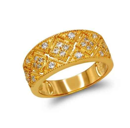 NEW 14K YELLOW GOLD LADIES FANCY RING (1 of 2)