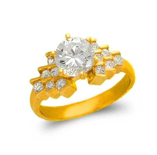 NEW 14K YELLOW GOLD LADIES FASHION SOLITAIRE RING: NEW 14K YELLOW GOLD LADIES FASHION SOLITAIRE RING LADIES FASHION SOLITAIRE RING NEW 14K YELLOW GOLD SIZE Apx: 8mm Apx WEIGHT: 4.2g
