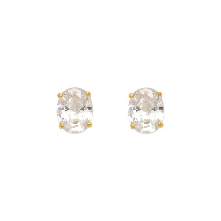 NEW 14K YELLOW GOLD OVAL CUT STUD EARRINGS: NEW 14K YELLOW GOLD OVAL CUT STUD EARRINGS OVAL CUT STUD EARRINGS NEW 14K YELLOW GOLD Width: Approx. 10mm Apx WEIGHT: 2g