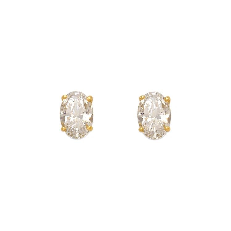 NEW 14K YELLOW GOLD OVAL CUT STUD EARRINGS: NEW 14K YELLOW GOLD OVAL CUT STUD EARRINGS OVAL CUT STUD EARRINGS NEW 14K YELLOW GOLD Width: Approx. 9mm Apx WEIGHT: 2g