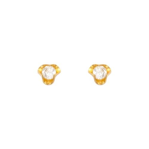 NEW 14K YELLOW GOLD STUD EARRINGS (1 of 2)