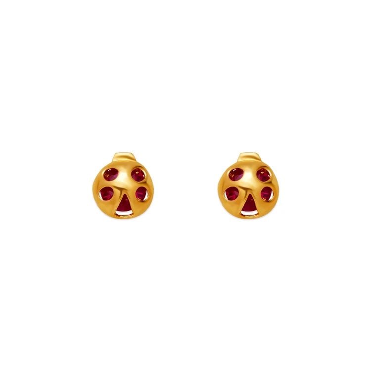 NEW 14K YELLOW GOLD ROUND BEVELED STUD EARRINGS: NEW 14K YELLOW GOLD ROUND BEVELED STUD EARRINGS ROUND BEVELED STUD EARRINGS NEW 14K YELLOW GOLD Width: Approx. 5mm Apx WEIGHT: 2g