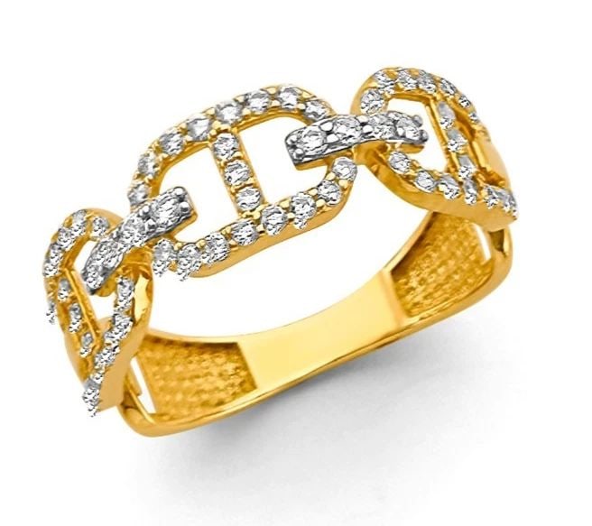 NEW 14K YELLOW GOLD FANCY RING (1 of 2)