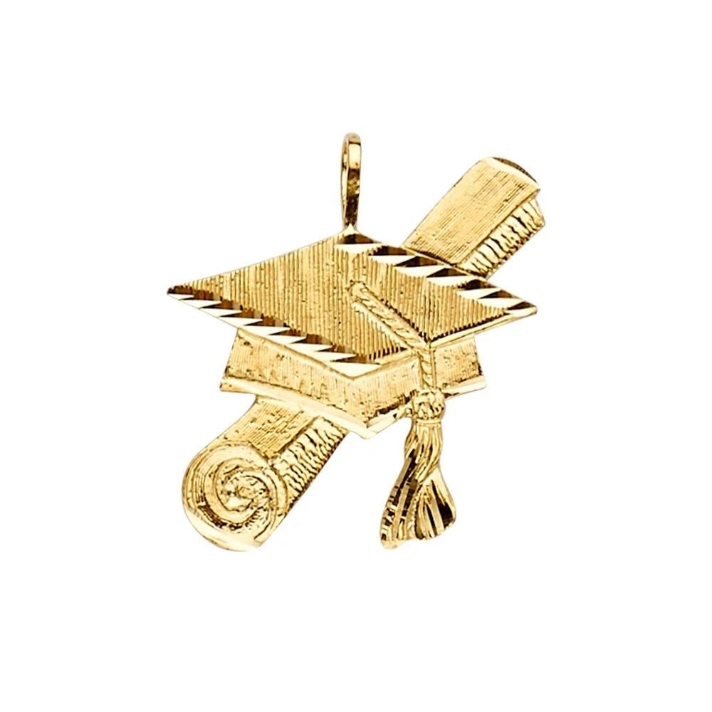 NEW 14K YELLOW GOLD GRADUATION PENDANT (1 of 2)