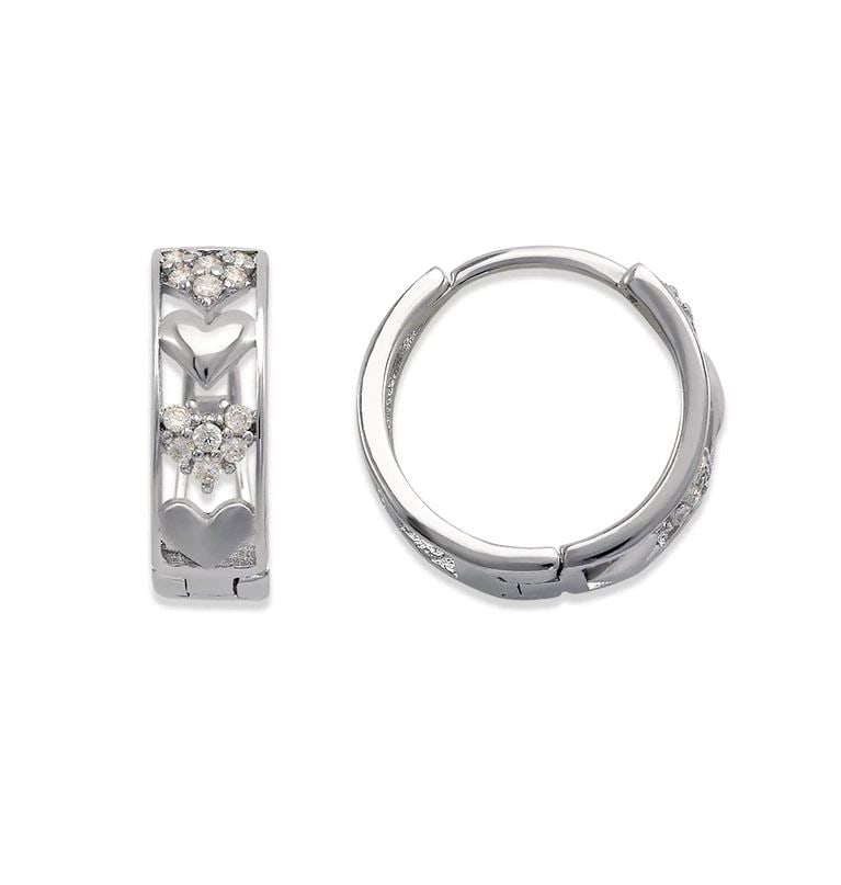 NEW 14K WHITE GOLD HUGGIE EARRINGS: NEW 14K WHITE GOLD HUGGIE EARRINGS HUGGIE EARRINGS NEW 14K WHITE GOLD Width: Approx. 4.5x14mm Apx WEIGHT: 1.9g