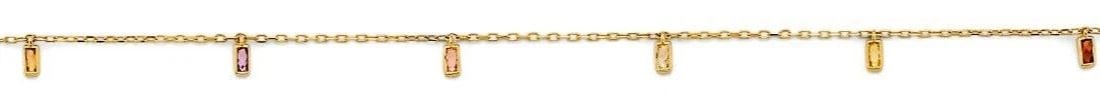 NEW 14K YELLOW GOLD BLACK ENAMEL BEAD ANKLET: NEW 14K YELLOW GOLD BLACK ENAMEL BEAD ANKLET BLACK ENAMEL BEAD ANKLET NEW 14K YELLOW GOLD LENGTH - 9in Apx WEIGHT - 1.3g