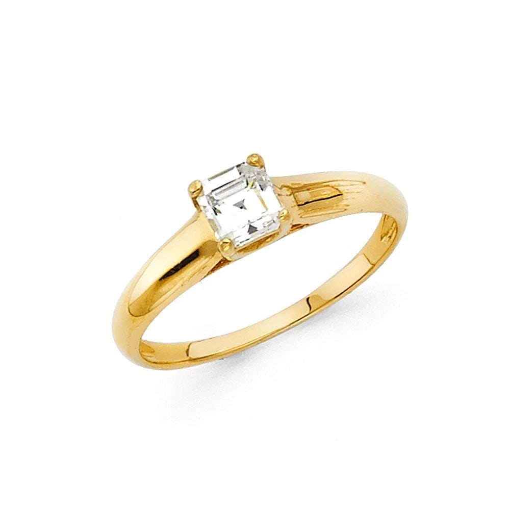 NEW 14K YELLOW GOLD ENGAGEMENT RING: NEW 14K YELLOW GOLD ENGAGEMENT RING ENGAGEMENT RING NEW 14K YELLOW GOLD WIDTH : 2.5 mm WEIGHT : 1.8g