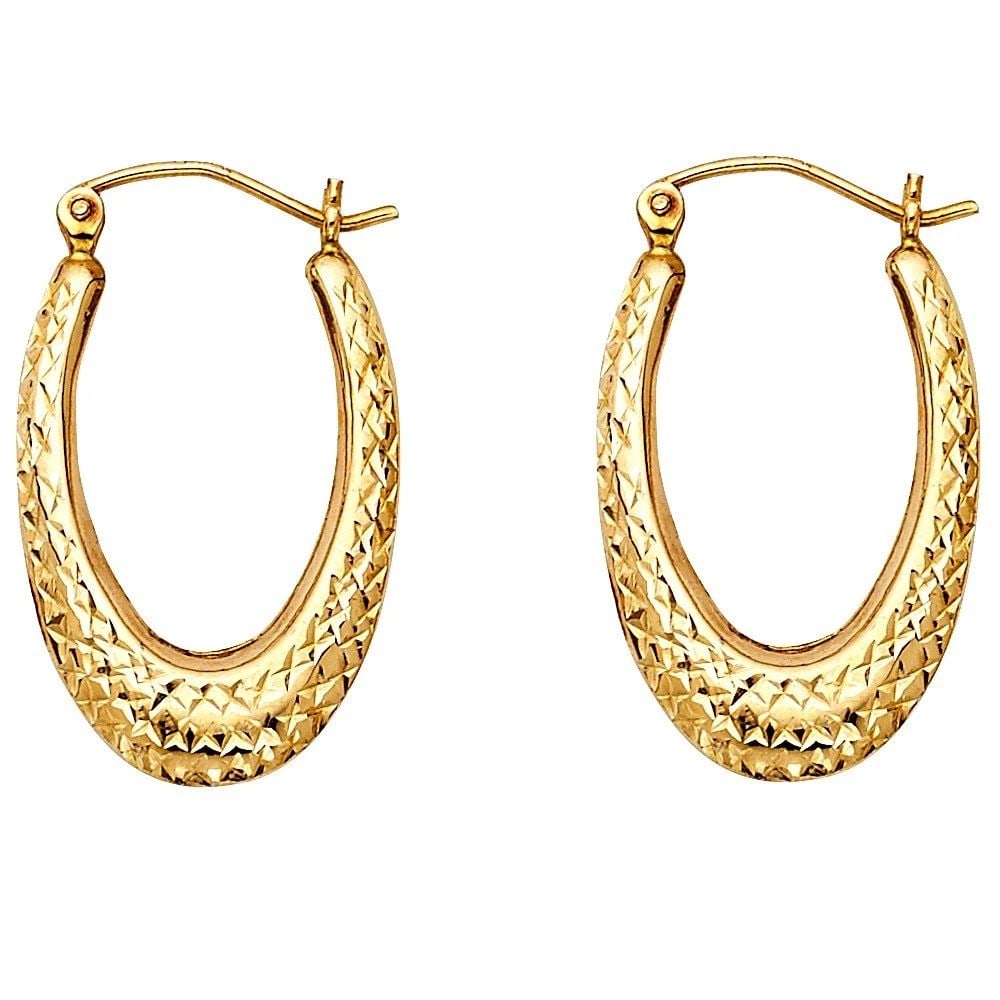 NEW 14K YELLOW GOLD TEAR DROP DC HOLLOW HOOP EARRINGS: NEW 14K YELLOW GOLD TEAR DROP DC HOLLOW HOOP EARRINGS TEAR DROP DC HOLLOW HOOP EARRINGS NEW 14K YELLOW GOLD HEIGHT - 26 mm WIDTH - 16 mm Apx WEIGHT - 1.2 g