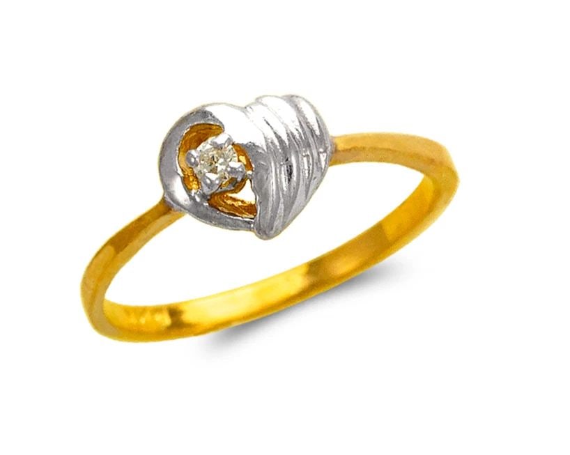 NEW 14K TWO TONE GOLD LADIES FASHION RING (1 of 2)