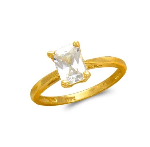 NEW 14K YELLOW GOLD LADIES FASHION CUSHION CUT SOLITAIRE RING: NEW 14K YELLOW GOLD LADIES FASHION CUSHION CUT SOLITAIRE RING LADIES FASHION CUSHION CUT SOLITAIRE RING NEW 14K YELLOW GOLD SIZE Apx: 1.5mm WEIGHT: 1.6g