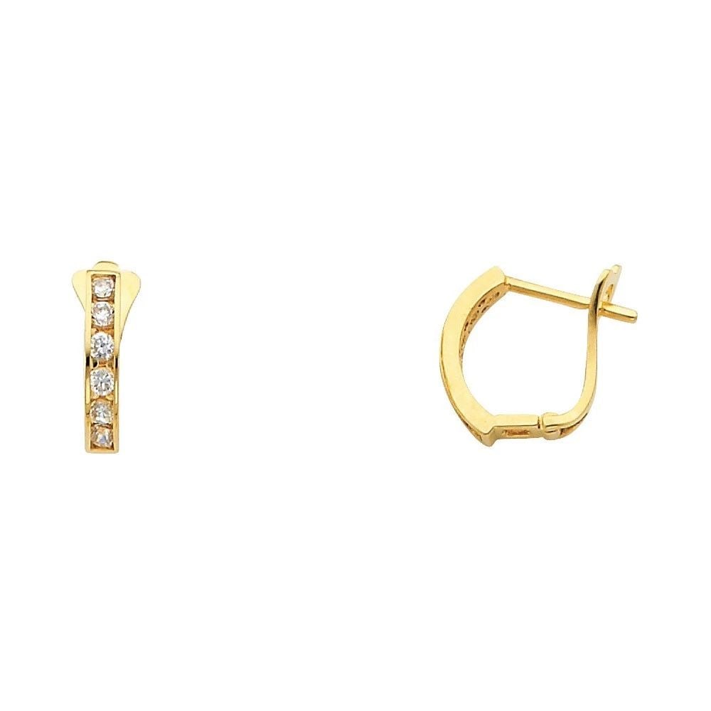 NEW 14K YELLOW GOLD HUGGIES EARRINGS: NEW 14K YELLOW GOLD HUGGIES EARRINGS HUGGIES EARRINGS NEW 14K YELLOW GOLD HEIGHT - 12 mm WIDTH - 10 mm Apx WEIGHT - 1.2 g