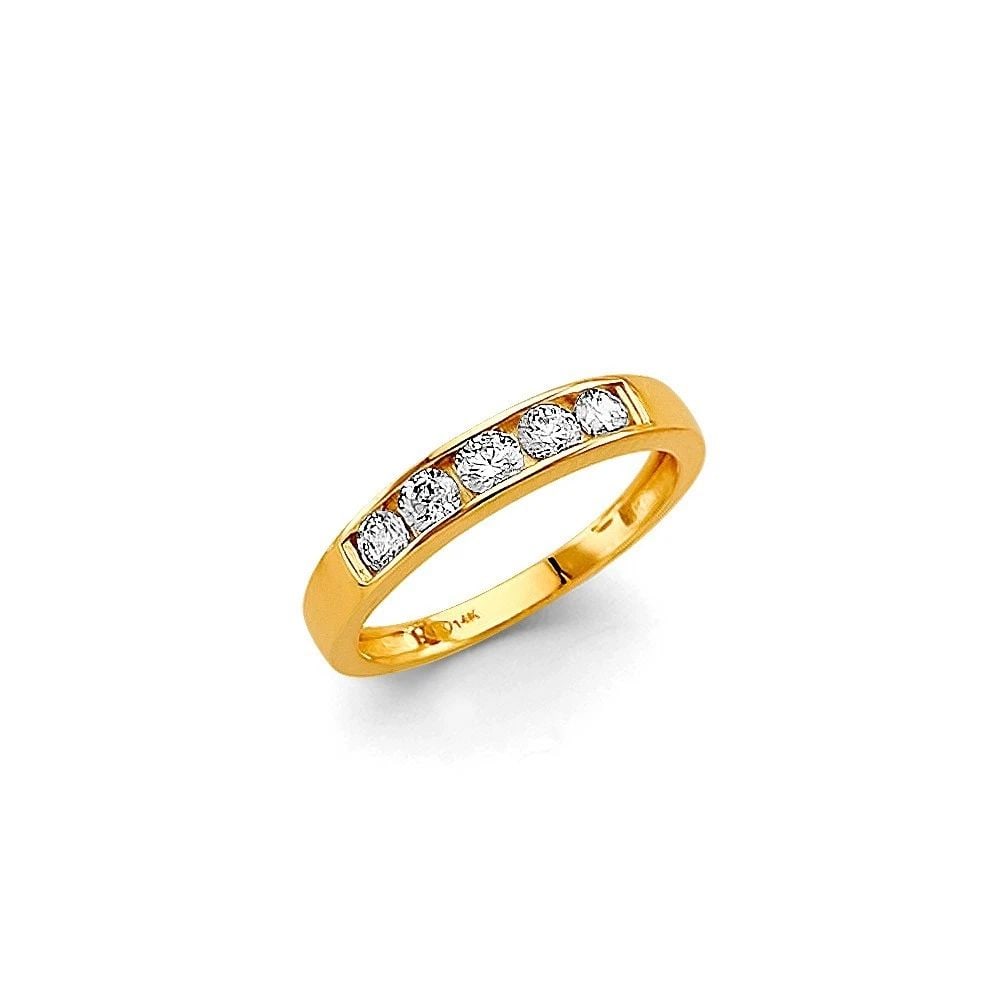 NEW 14K YELLOW GOLD BABIES RING (1 of 2)