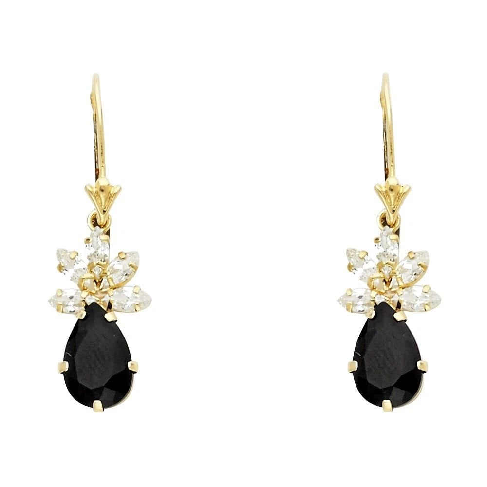 NEW 14K YELLOW GOLD STUD EARRINGS (1 of 2)