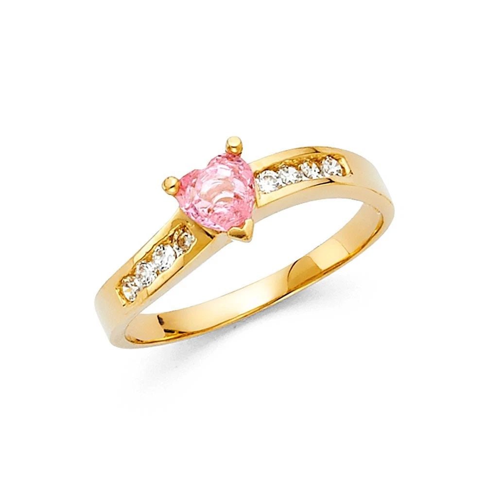 NEW 14K YELLOW GOLD LADIES RING - SIZE 7 (1 of 2)