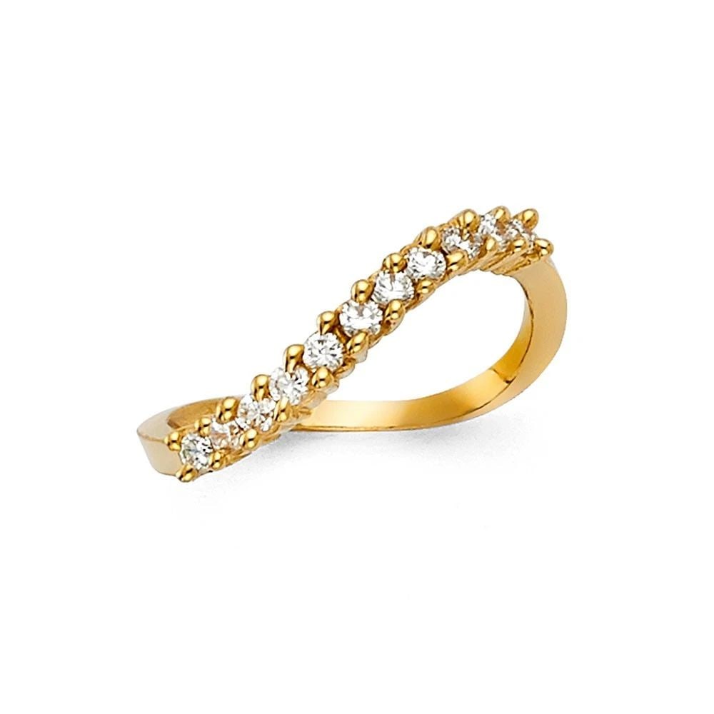 NEW 14K YELLOW GOLD LADIES WEDDING BAND - SIZE 7 (1 of 2)