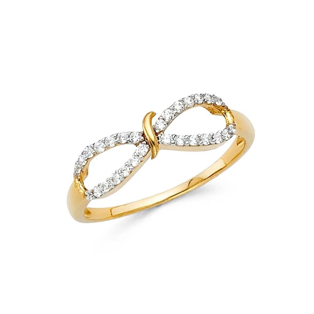 NEW 14K TWO TONE GOLD FANCY RING- SIZE 7: NEW 14K TWO TONE GOLD FANCY RING FANCY RING NEW 14K TWO TONE GOLD WIDTH : 6 mm Average Apx WEIGHT : 1.5g