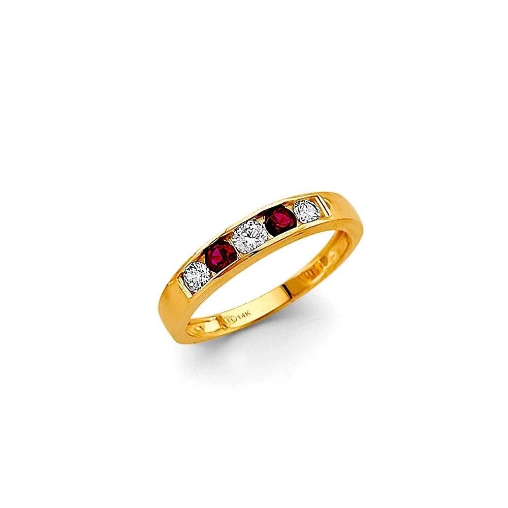NEW 14K YELLOW GOLD BABIES RING -SIZE 7 (1 of 2)