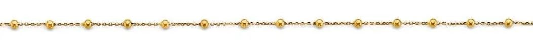 NEW 14K YELLOW GOLD LIGHT BALL BRACELET (1 of 2)