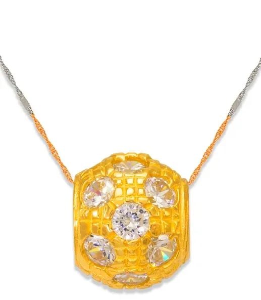 NEW 14K YELLOW GOLD 9MM BALL PENDANT (1 of 2)