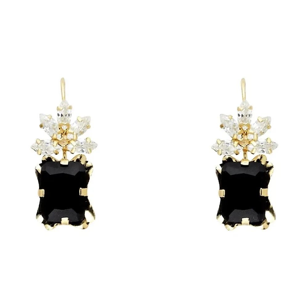 NEW 14K YELLOW GOLD STUD EARRINGS (1 of 2)